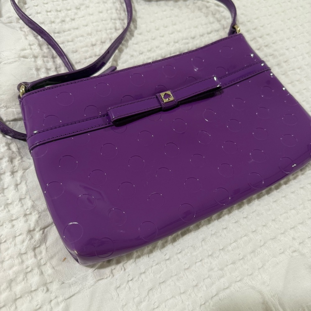 Kate Spade Purple Patent Leather Crossbody Bag